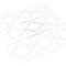 Ekena Millwork Large Gypsum Decorative Fretwork Wall Panels in Architectural Grade PVC, 23 3/8"W x 23 3/8"H x 3/8"T WALP24X24GYP - alternate 4